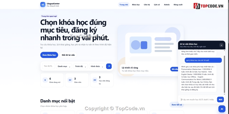 Code Website Quản Lý,ql khóa học,khóa học